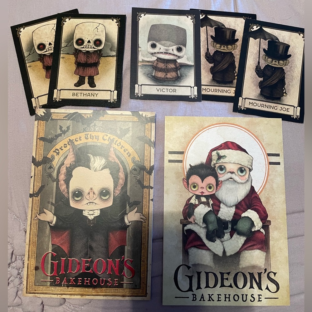 Gideons Bakehouse Trading Cards Menus Bethany Victor Mourning Joe March December